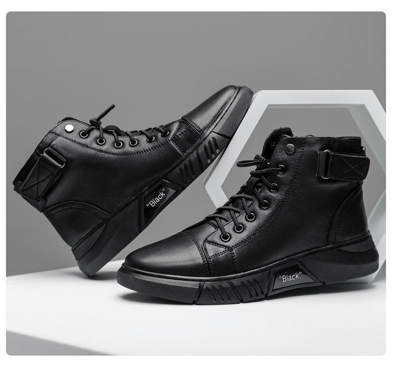 Botte Homme Cuir Élégante