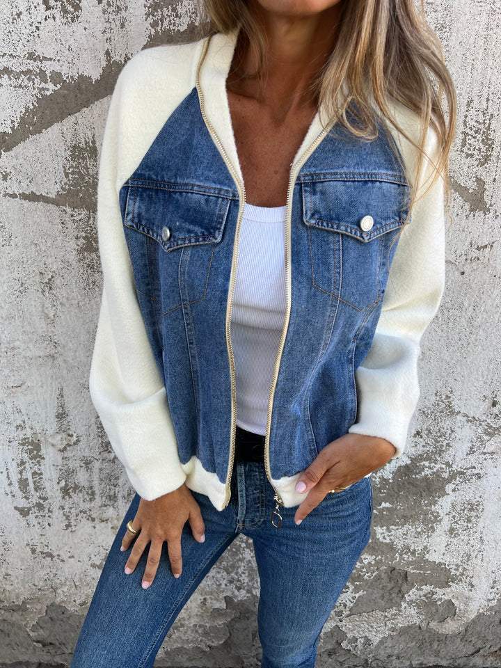 Veste Femme Denim & Tissu