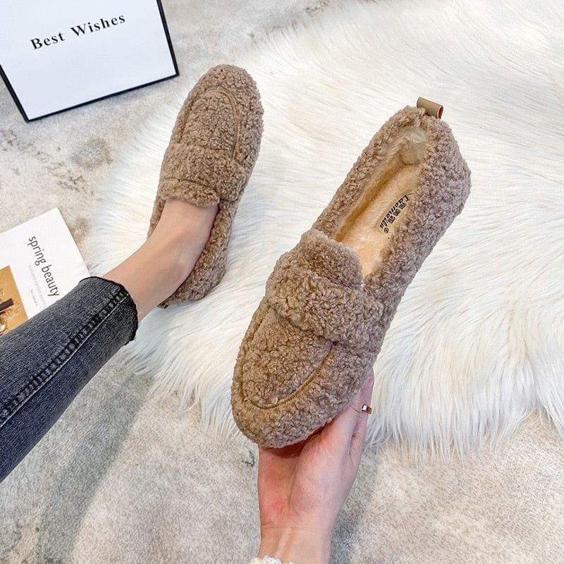 Chaussons Peluche Femme