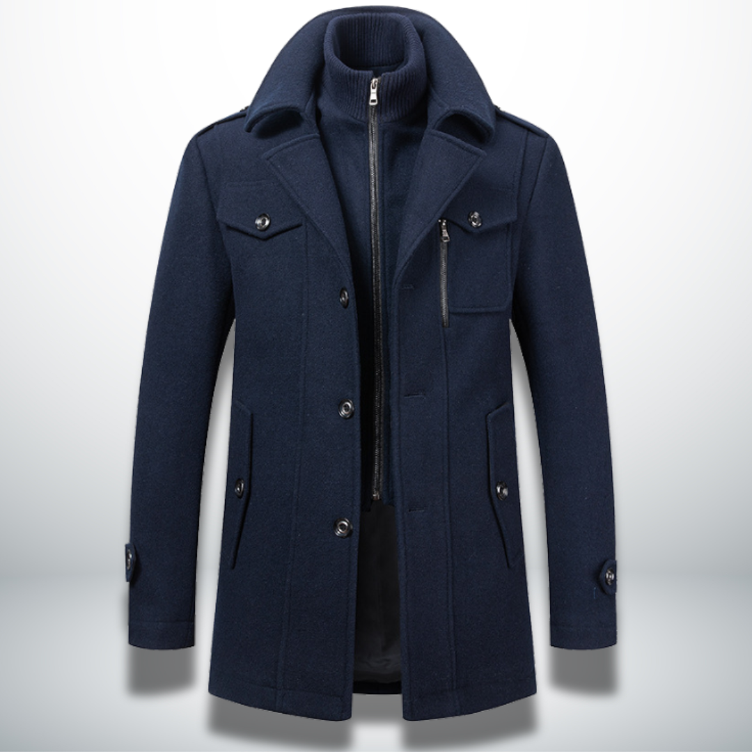 Angelo Manteau Homme Élégant Hivernal