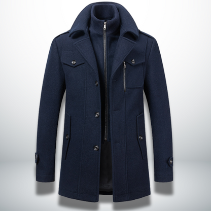 Angelo Manteau Homme Élégant Hivernal