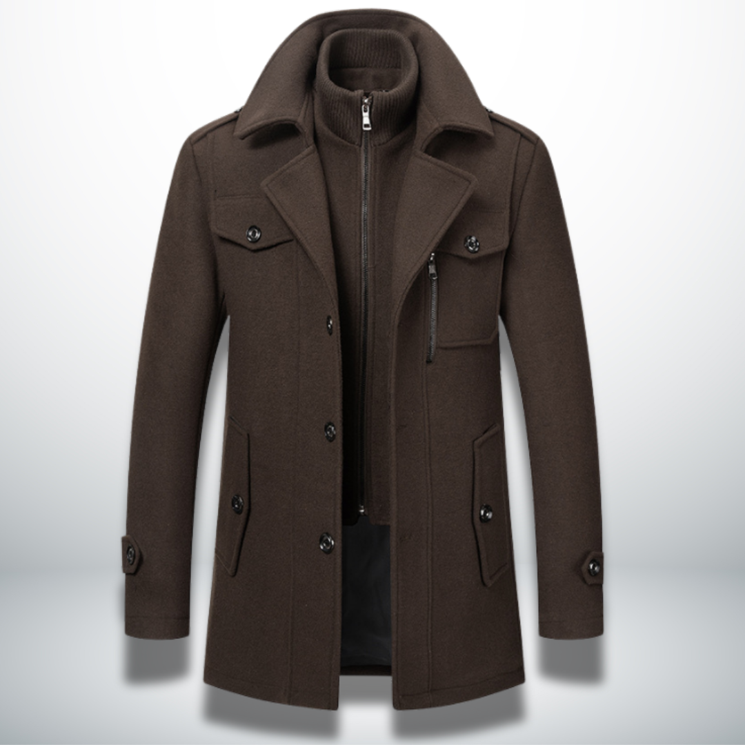 Angelo Manteau Homme Élégant Hivernal