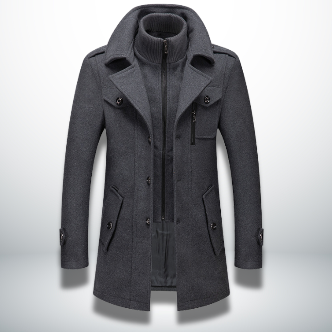 Angelo Manteau Homme Élégant Hivernal