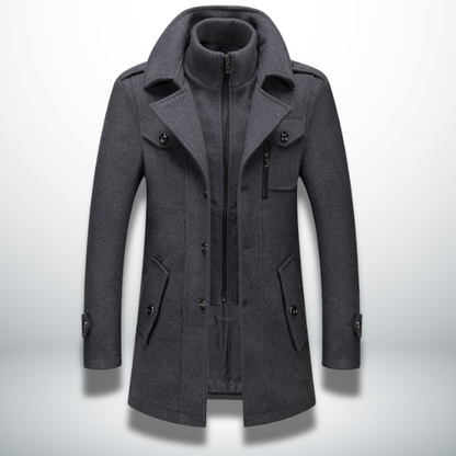 Angelo Manteau Homme Élégant Hivernal