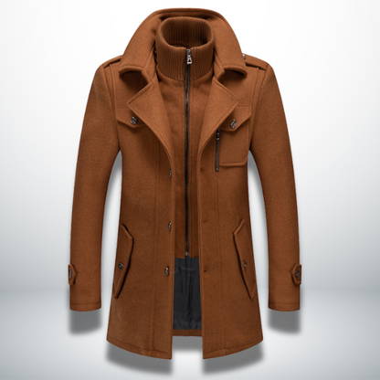 Angelo Manteau Homme Élégant Hivernal