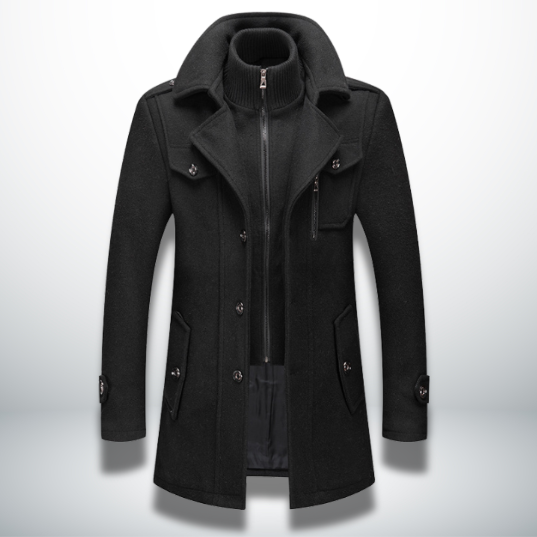 Angelo Manteau Homme Élégant Hivernal