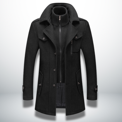 Angelo Manteau Homme Élégant Hivernal