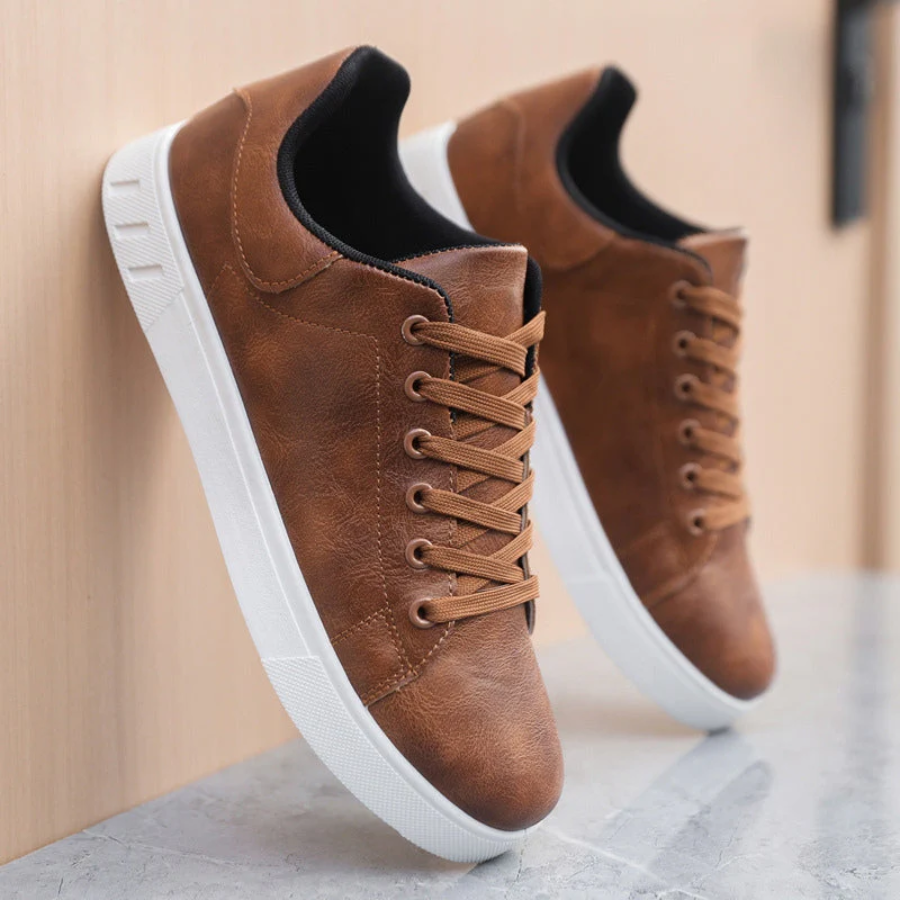 Baskets Cuir Homme