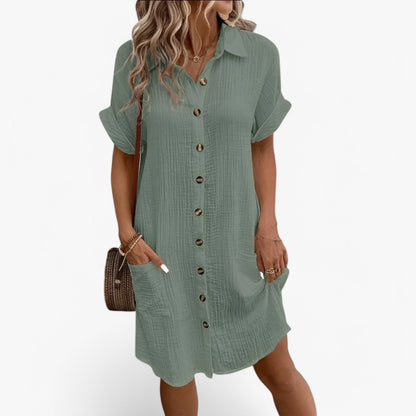 Elisabeth Robe Femme Boutons