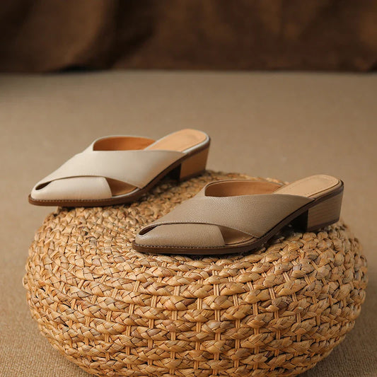 Verona Leather Mules