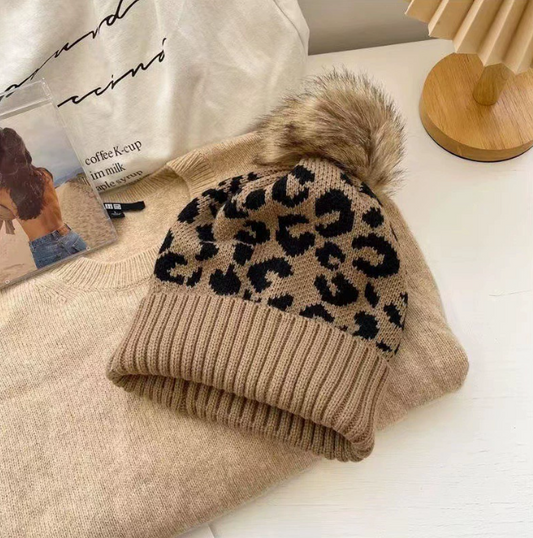 Bonnet Léopard Femme