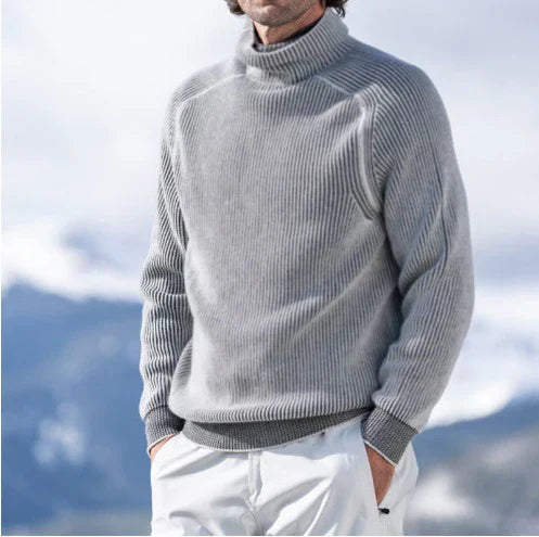 Pull Homme Col Roulé Classique