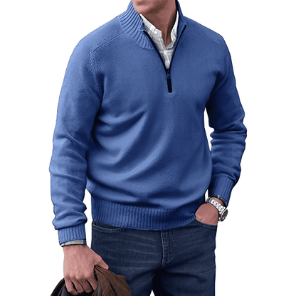 Pull Homme Col Montant Cachemire
