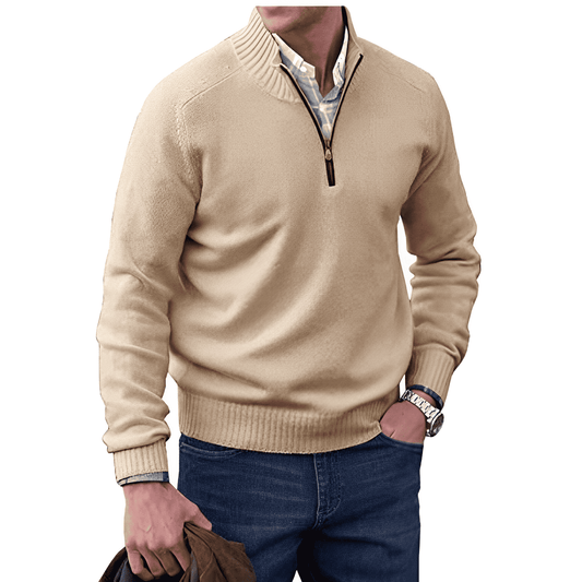 Pull Homme Col Montant Cachemire