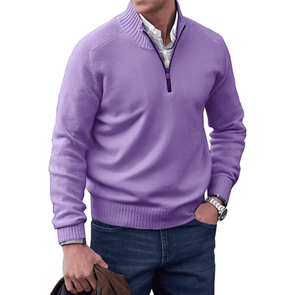 Pull Homme Col Montant Cachemire