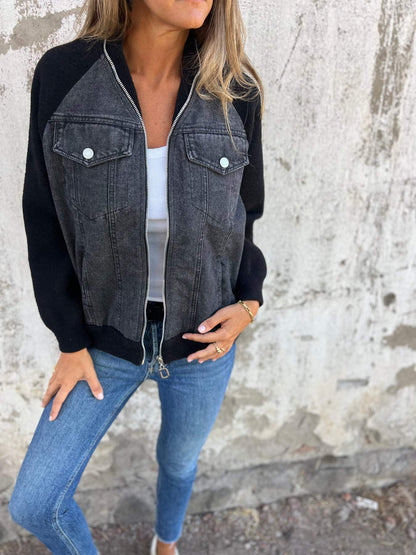 Veste Femme Denim & Tissu