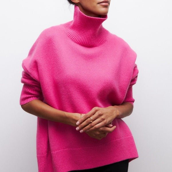 Pull Femme Col Roulé Élégant