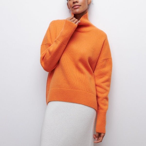 Pull Femme Col Roulé Élégant