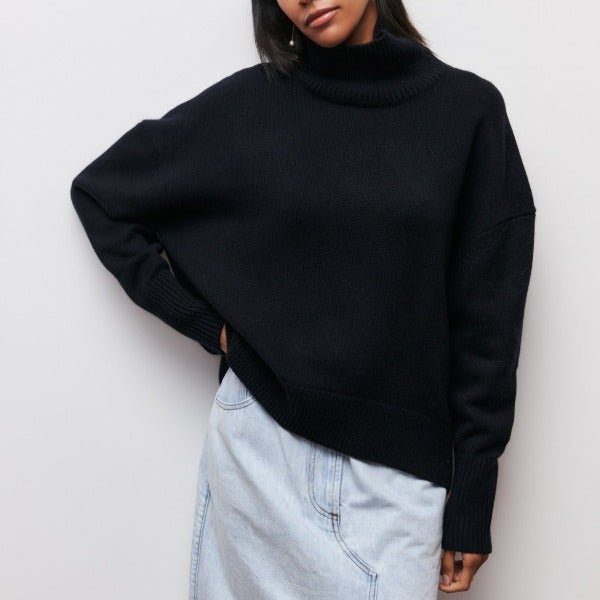 Pull Femme Col Roulé Élégant