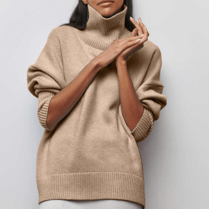 Pull Femme Col Roulé Élégant