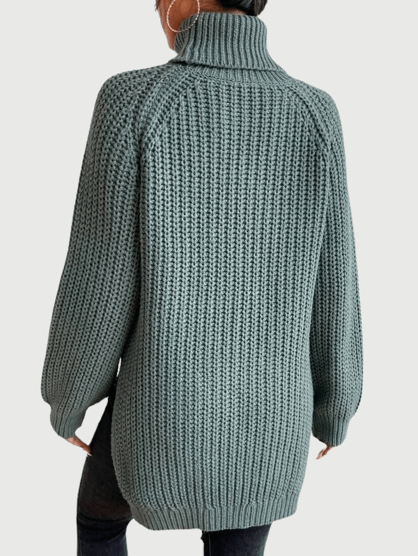 Pull Femme Oversize Col Cheminée