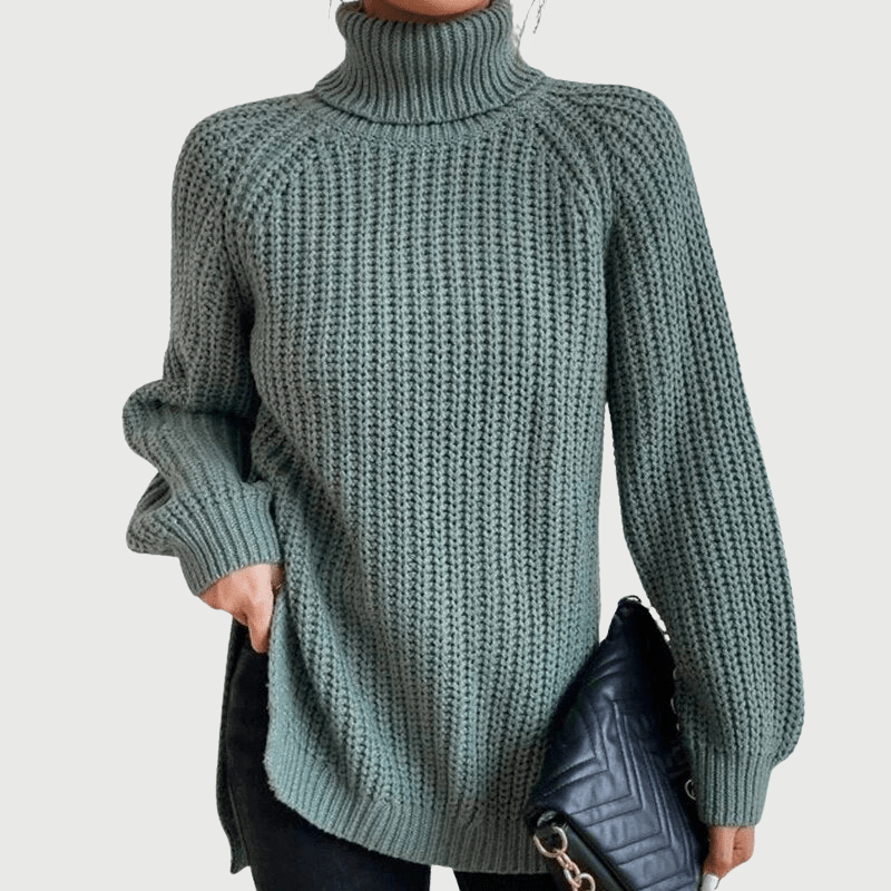 Pull Femme Oversize Col Cheminée