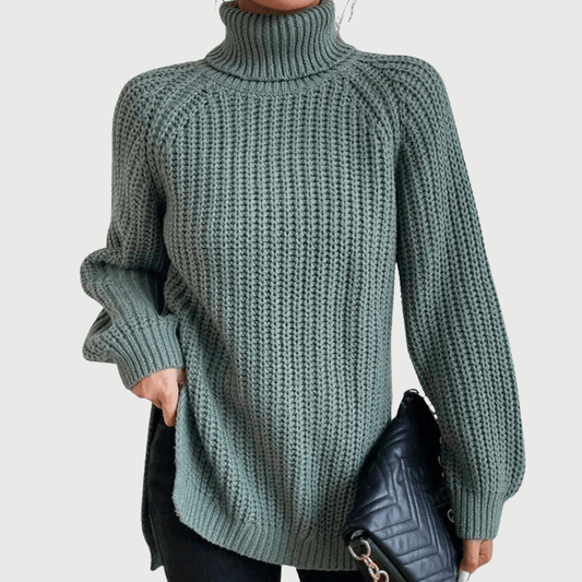 Pull Femme Oversize Col Cheminée