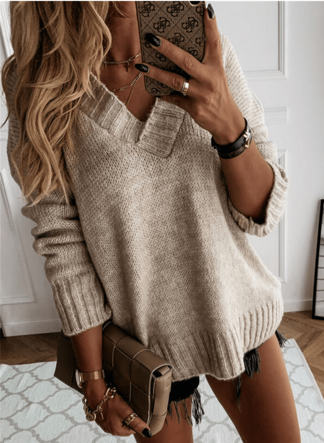 Pull Femme Col V Chic