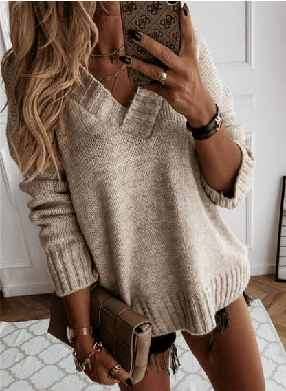Pull Femme Col V Chic