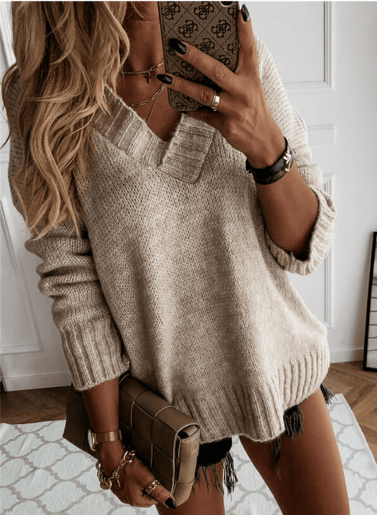 Pull Femme Col V Chic