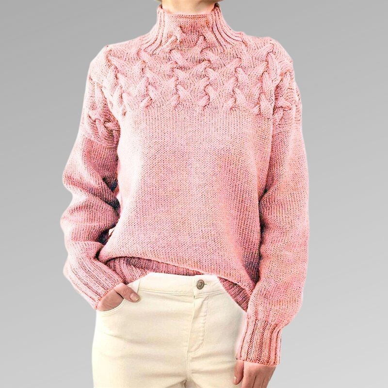 Pull Femme Élégant Torsadé