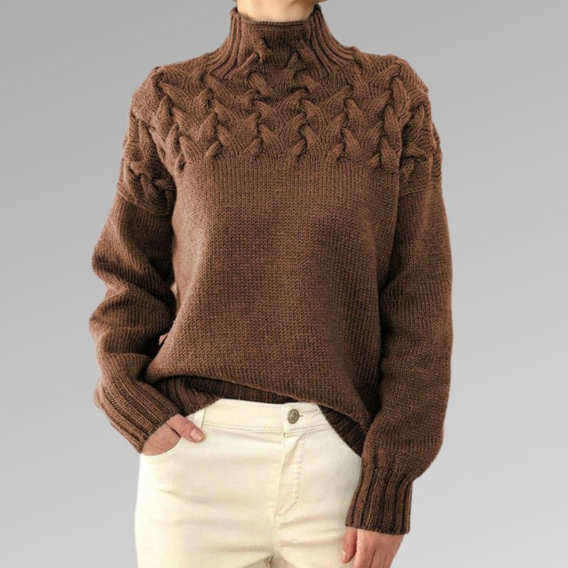 Pull Femme Élégant Torsadé